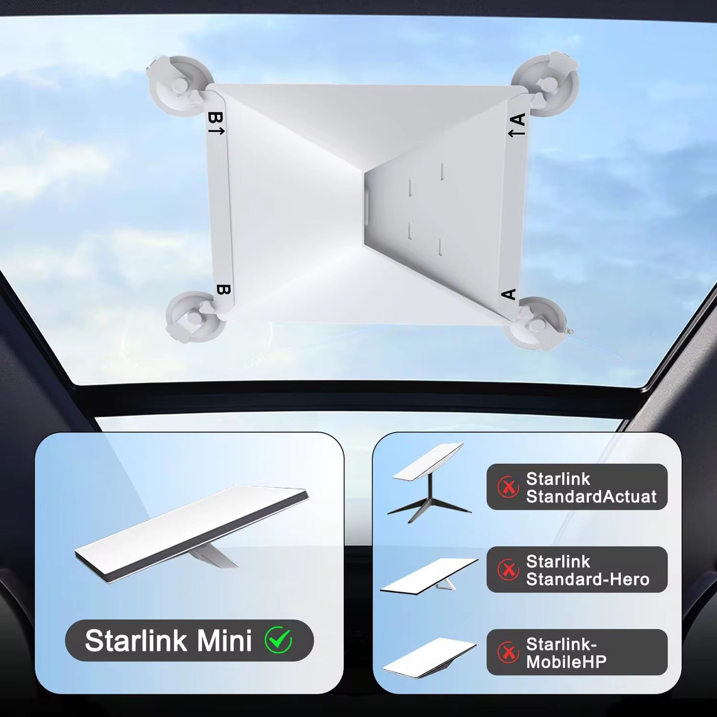 حامل شفط ذكي لـ Starlink Mini 🚀