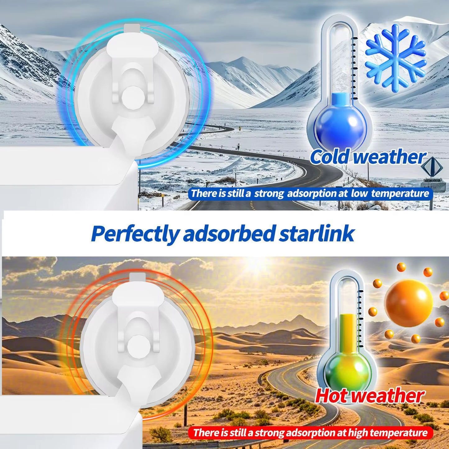 حامل شفط ذكي لـ Starlink Mini 🚀