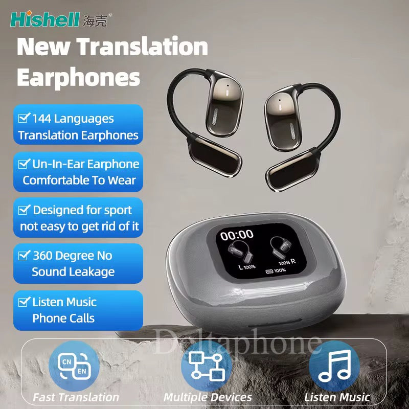 السماعات الذكية – المترجم الفوري متعدد اللغات!